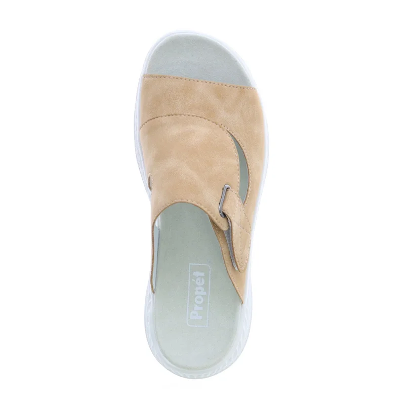 Propet TravelActiv Sedona Slide Sandal (Women) - Oyster