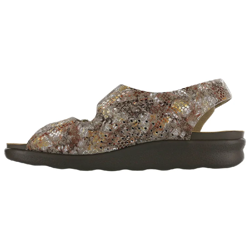 SAS Relaxed Sandal Multisnake Taupe Leather (Women's)