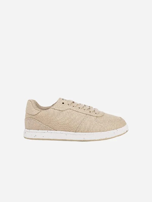 Seeker Men's Vegan Hemp Trainers | Beige