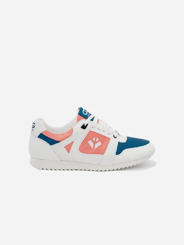 Raven Men's Vegan Sneakers | Coral & Blue