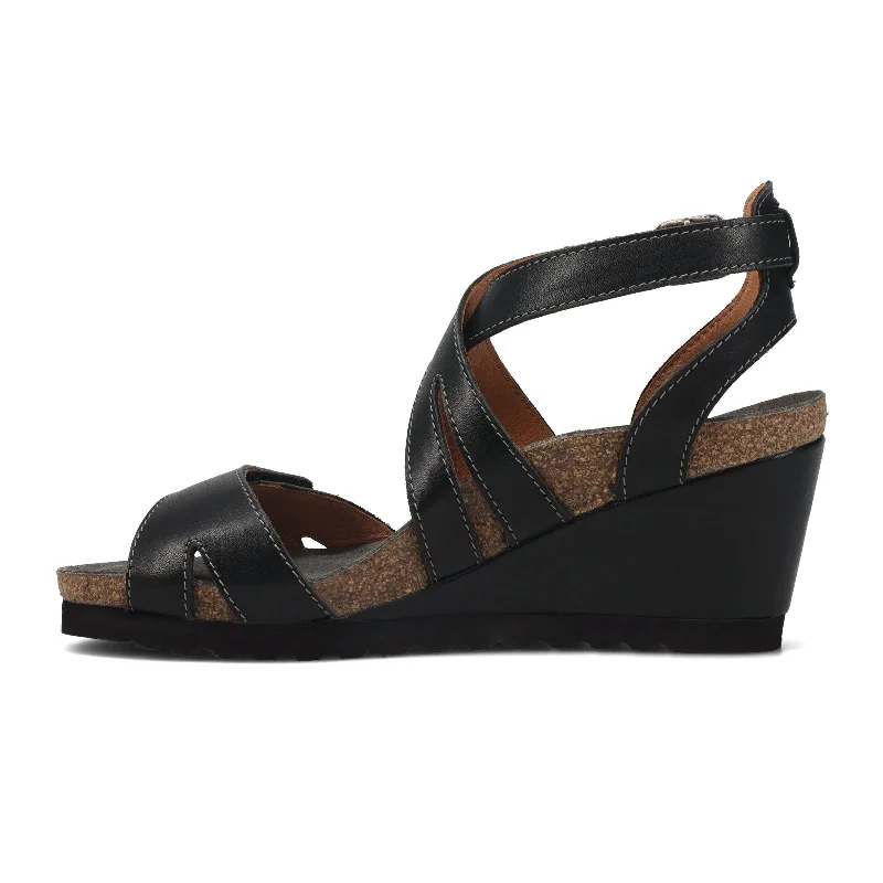 Taos Xcellent Wedge Sandal (Women) - Black