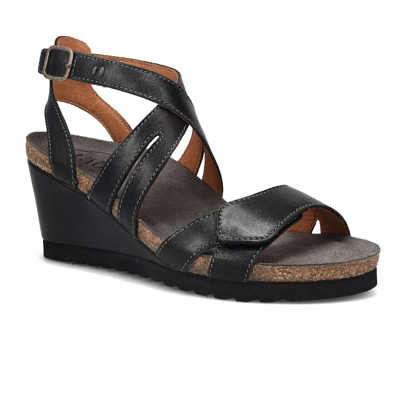 Taos Xcellent Wedge Sandal (Women) - Black