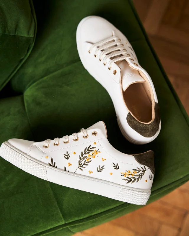 Virevolte Recycled Grain Vegan Sneakers | Mimosa