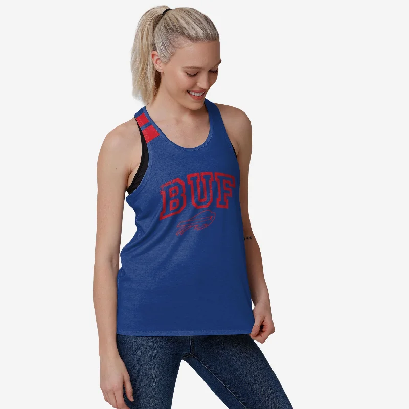 Buffalo Bills Womens Team Twist Sleeveless Top