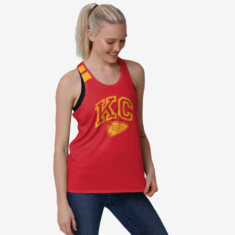 Kansas City Chiefs Womens Team Twist Sleeveless Top