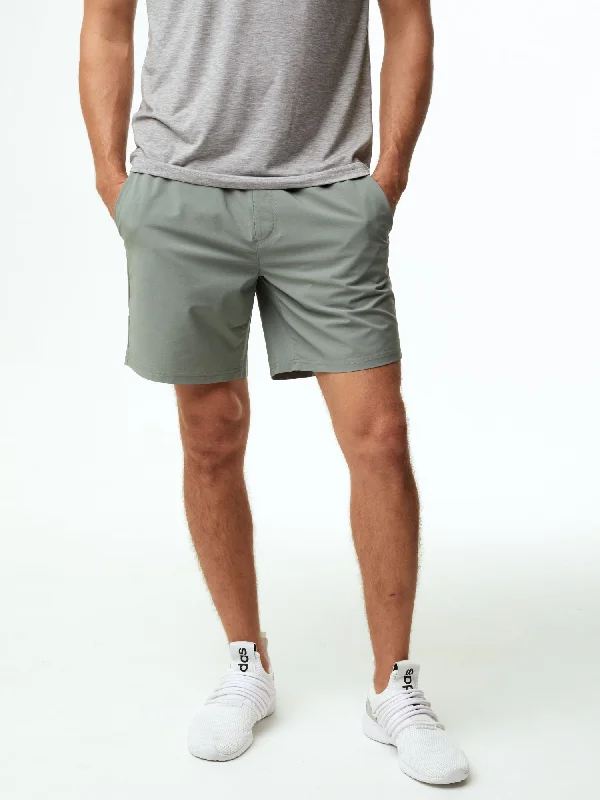 Mercury Green Stretch Performance Shorts