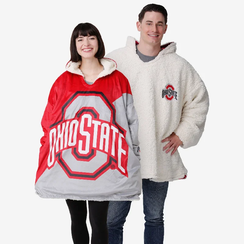 Ohio State Buckeyes Reversible Colorblock Hoodeez