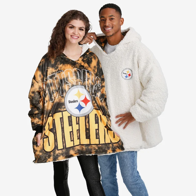 Pittsburgh Steelers Bold Logo Camo Hoodeez