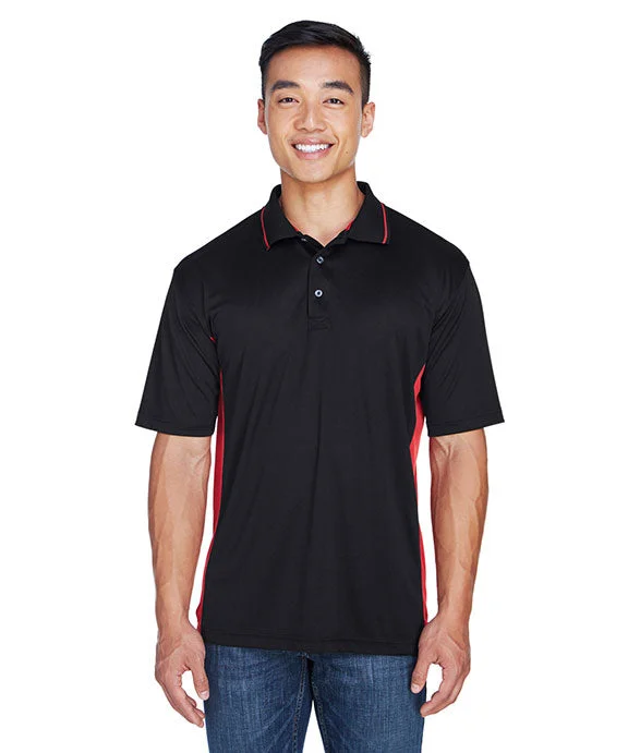 8406 - UltraClub Mens Cool & Dry Sport Two-Tone Polo Shirt