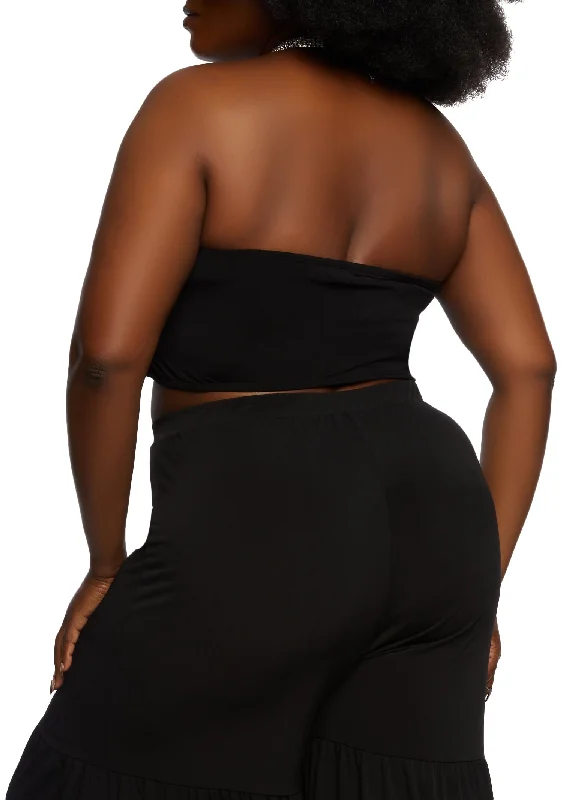 Plus Size Basic Tube Top