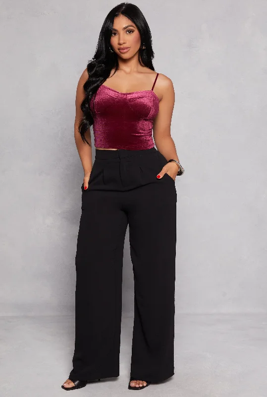 Ambiance Velvet Sweetheart Cami Bustier Top