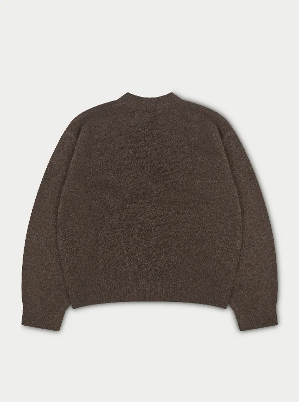 CTRE KNITTED SWEATSHIRT - BROWN