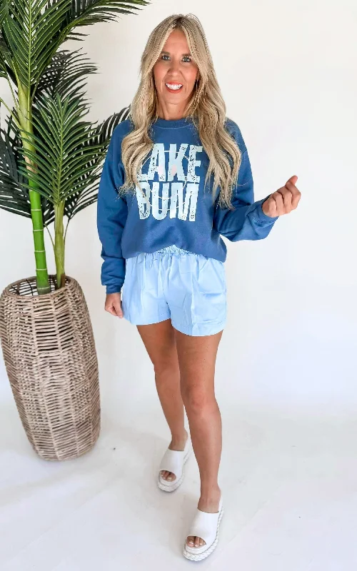 Lake Bum Graphic Crewneck Sweatshirt