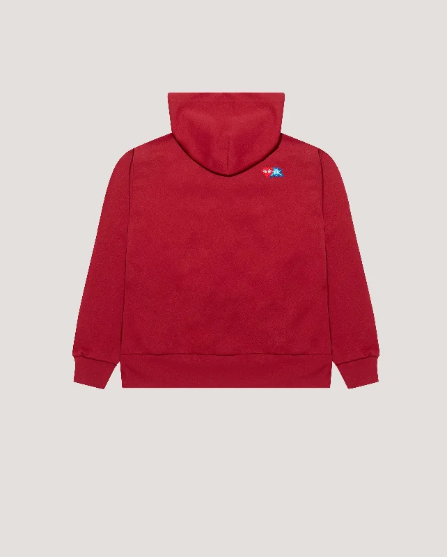 T333 INVADER HOODIE / BURGUNDY