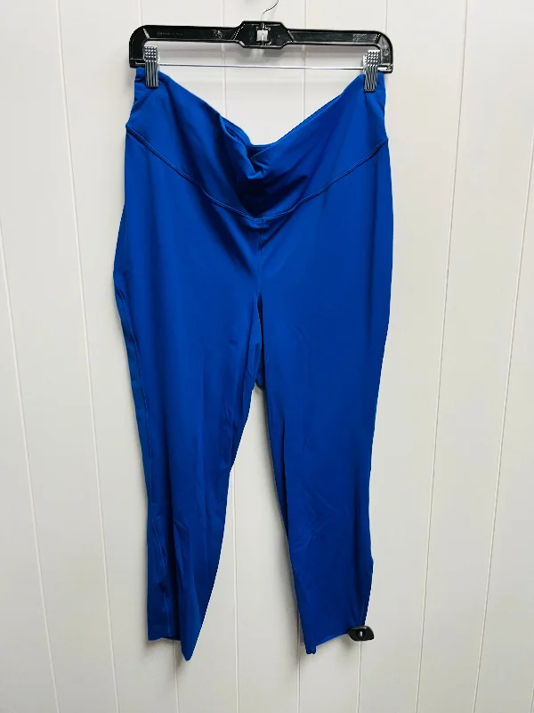 Athletic Leggings By Lululemon In Blue, Size: 18