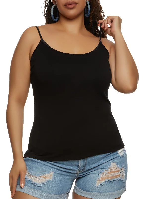 Plus Size Basic Scoop Neck Cami