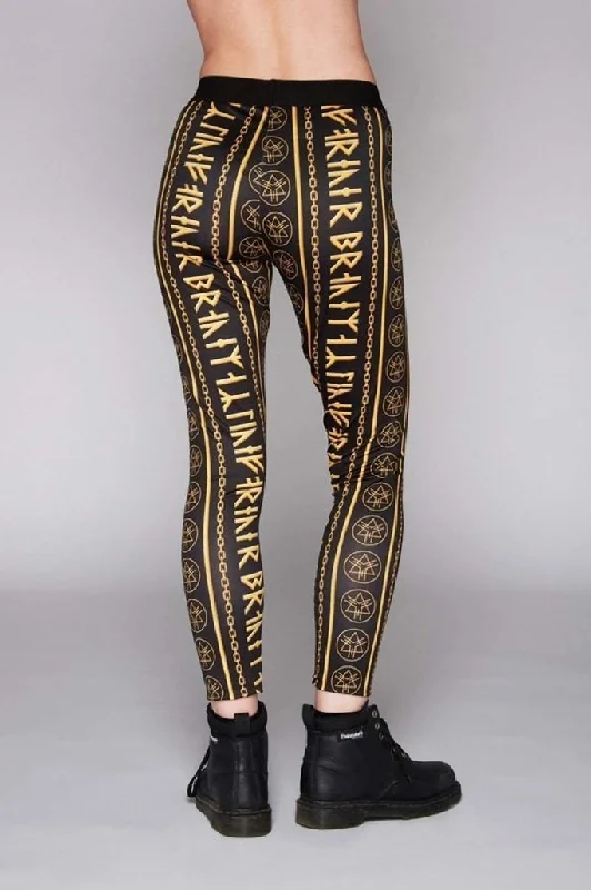 Gold Rune Leggings