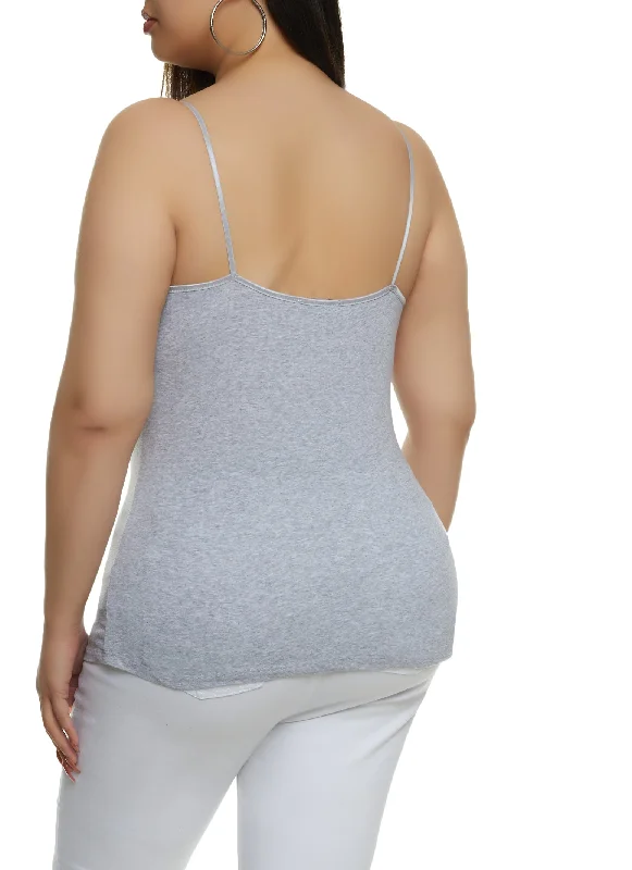 Plus Size Basic Scoop Neck Cami