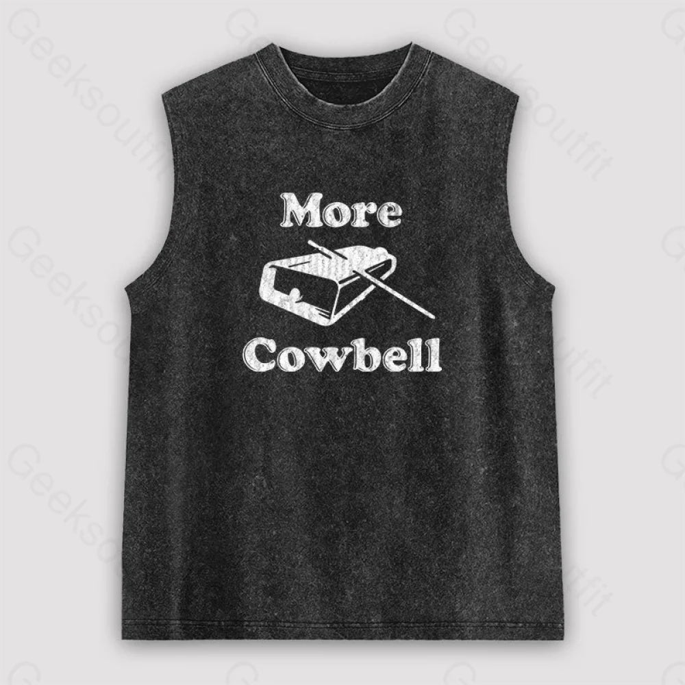 MORE COWBELL Unisex Washed Tank