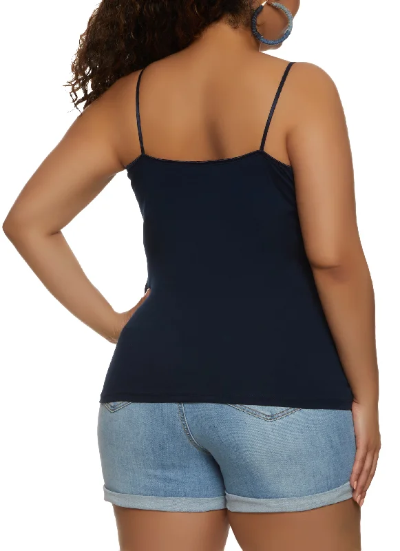 Plus Size Basic Scoop Neck Cami