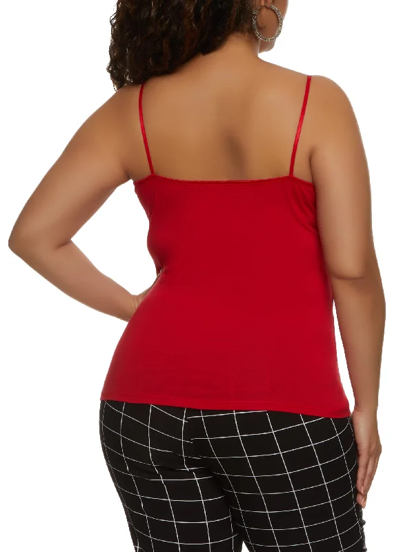 Plus Size Basic Scoop Neck Cami