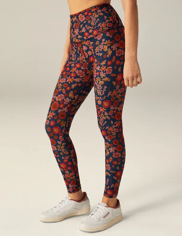 Retro Press Floral SoftMark High Waisted Midi Legging