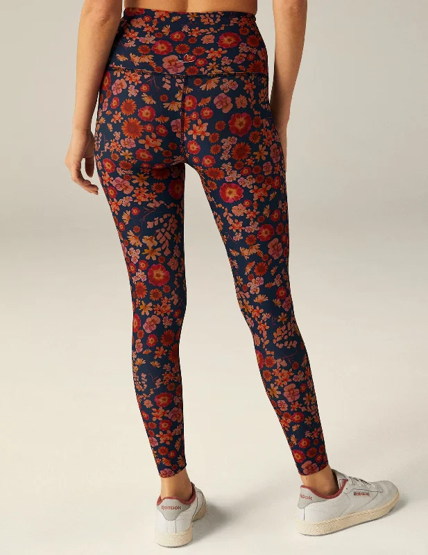 Retro Press Floral SoftMark High Waisted Midi Legging