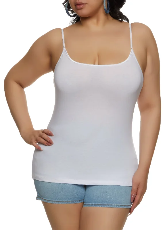 Plus Size Basic Scoop Neck Cami