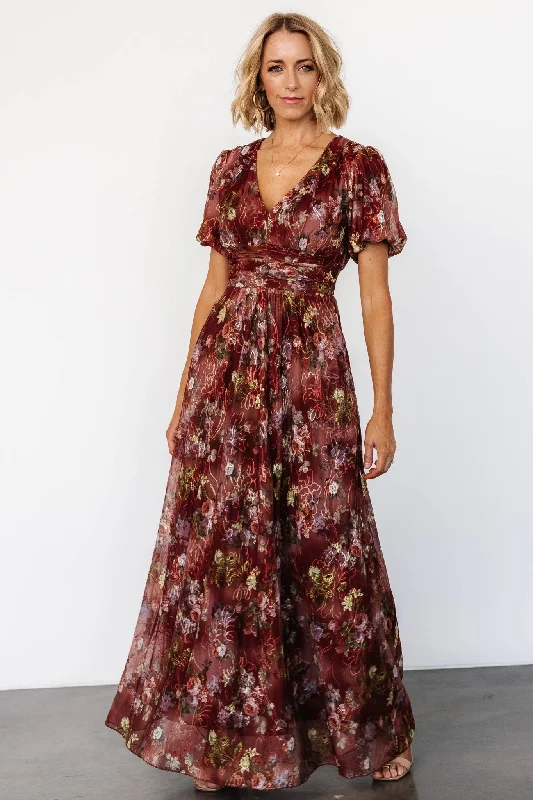 Ardley Maxi Dress | Rust Multi Floral