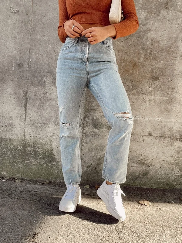 High Waist Girlfriend Denim