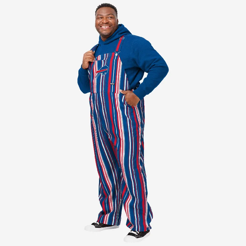 Buffalo Bills Mens Hyper Stripe Bib Overalls