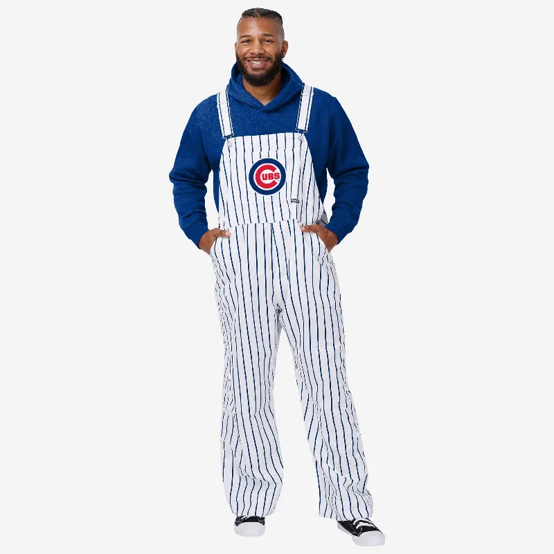 Chicago Cubs Mens Pinstripe Bib Overalls