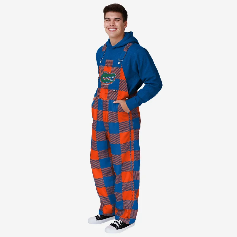 Florida Gators Mens Plaid Bib Overalls