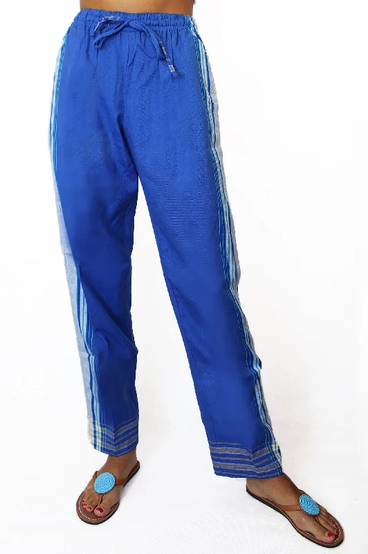 Unisex Kikoy Trousers | Cobalt Blue/Blue