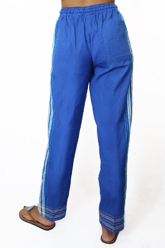 Unisex Kikoy Trousers | Cobalt Blue/Blue