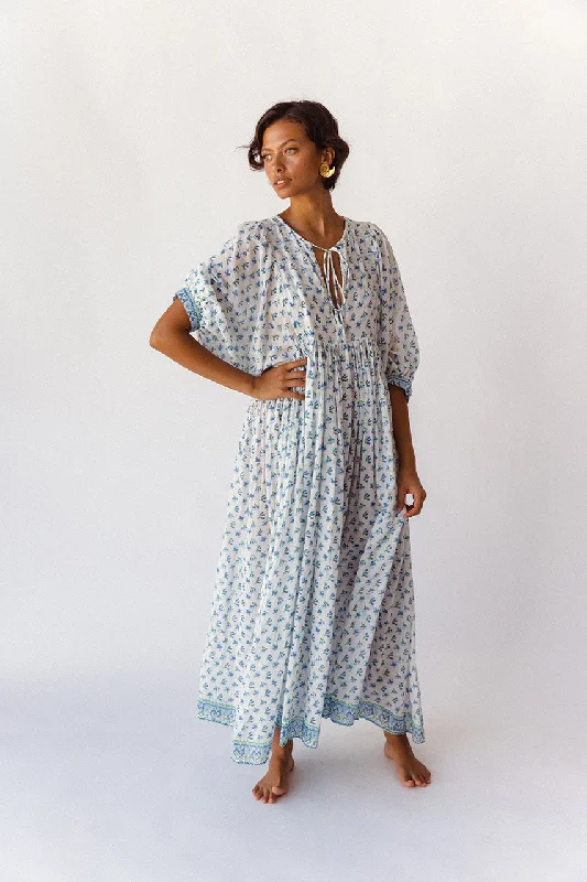 Kyra Maxi Dress ~  Azure