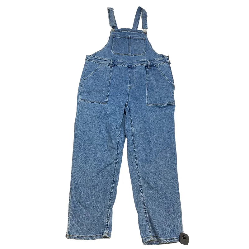 Overalls By Ava & Viv In Blue Denim, Size: 14