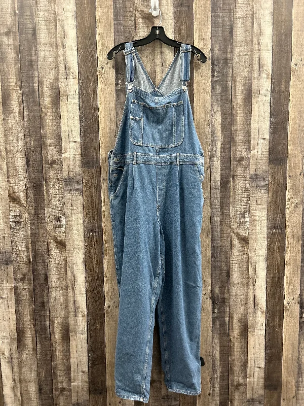 Overalls By Cme In Blue Denim, Size: Xl