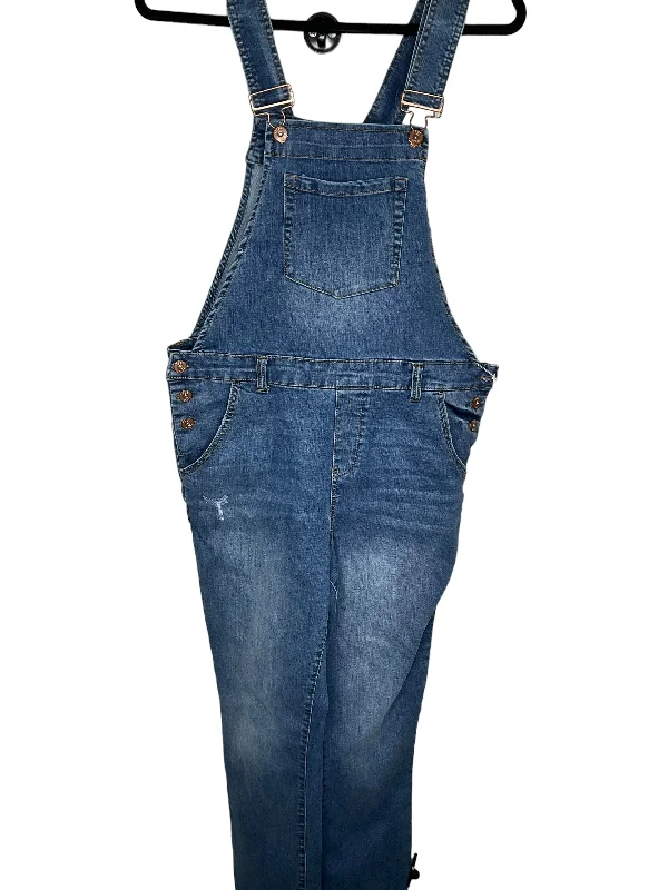 Overalls By True Craft In Blue Denim, Size: L