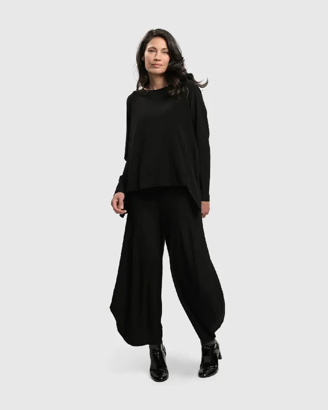 Essential Punto Pants, Black