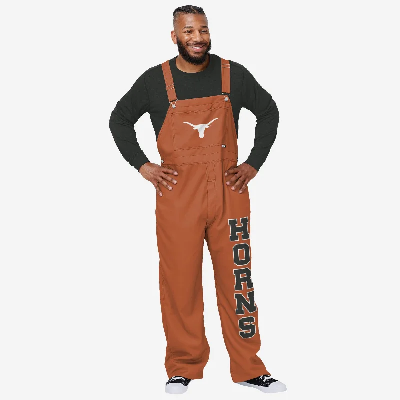 Texas Longhorns Mens Big Logo Bib Overalls