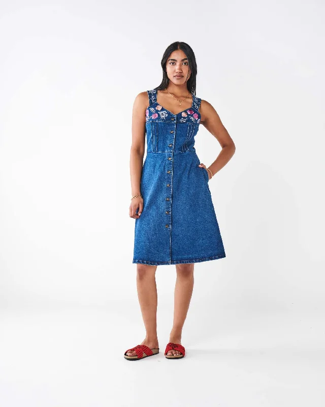 The Cape Denim Dress