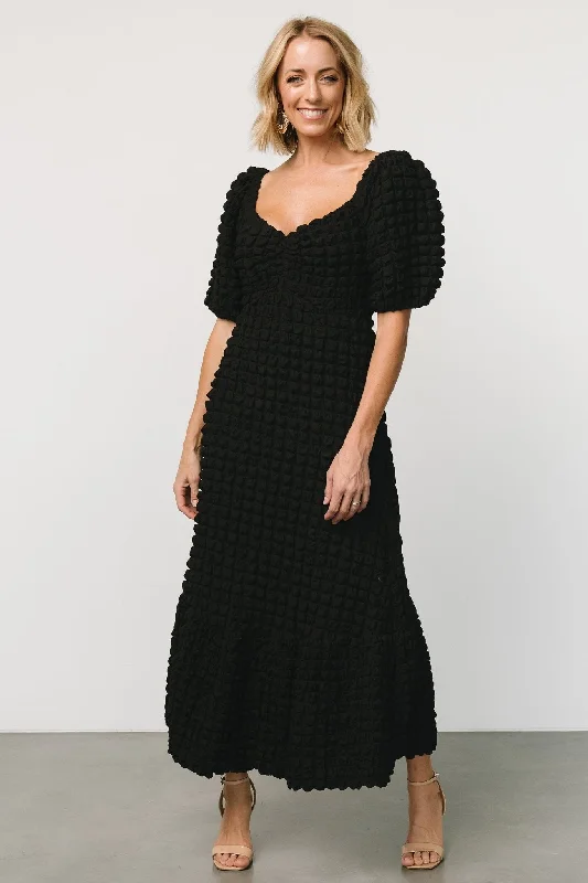 Therese Textured Dress | Black