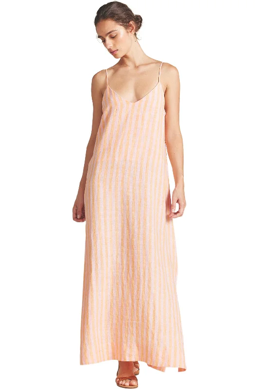 Trovata Birds of Paradis Reva Dress in Creamsicle Stripe