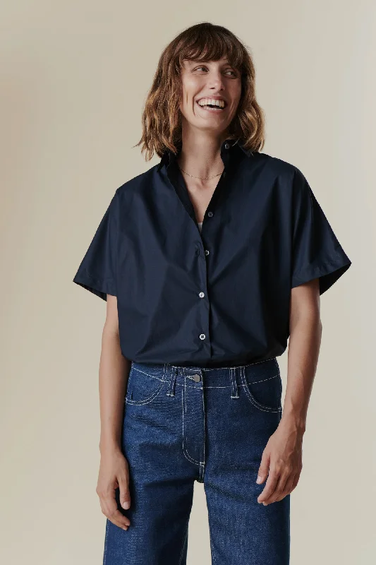 Women's Ava Short Sleeve Shirt - Navy