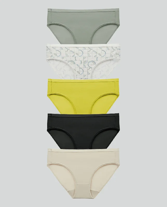 Push - up bras to add cleavage and lift 5PC Pack Panties - Nostalgic Vacation Comfort Cotton Midi Panty Push - up bras to add cleavage and lift 5PC Pack Panties - Nostalgic Vacation Comfort Cotton Midi Panty