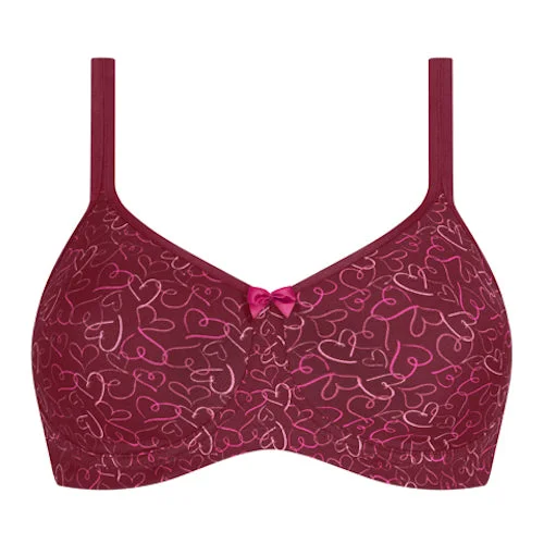 Women's padded bras for a more rounded shapeAmoena Mara Moulded Mastectomy Bra Burgundy Women's padded bras for a more rounded shapeAmoena Mara Moulded Mastectomy Bra Burgundy