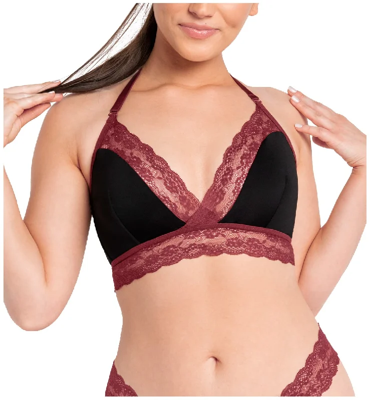 Bra with a wireless memory foam cup for ultimate comfort Curvy Kate Twice The Fun Reversible Multiway Bralette (CK024110) - Oxblood/Black Bra with a wireless memory foam cup for ultimate comfort Curvy Kate Twice The Fun Reversible Multiway Bralette (CK024110) - Oxblood/Black