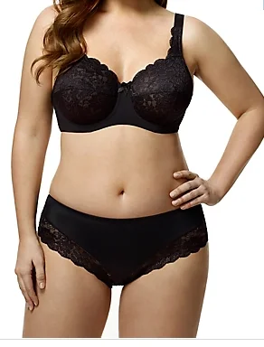 Bra with a contour memory foam cup for a natural look ELILA 2311 FULL COVERAGE STRETCH LACE UNDERWIRE BRA Bra with a contour memory foam cup for a natural look ELILA 2311 FULL COVERAGE STRETCH LACE UNDERWIRE BRA