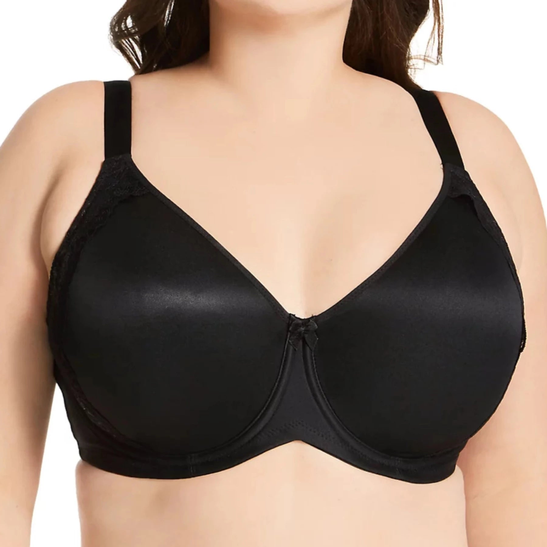 Lace bras for a feminine and elegant touch Microfiber & Lace Molded Underwire 2911 - Black Lace bras for a feminine and elegant touch Microfiber & Lace Molded Underwire 2911 - Black